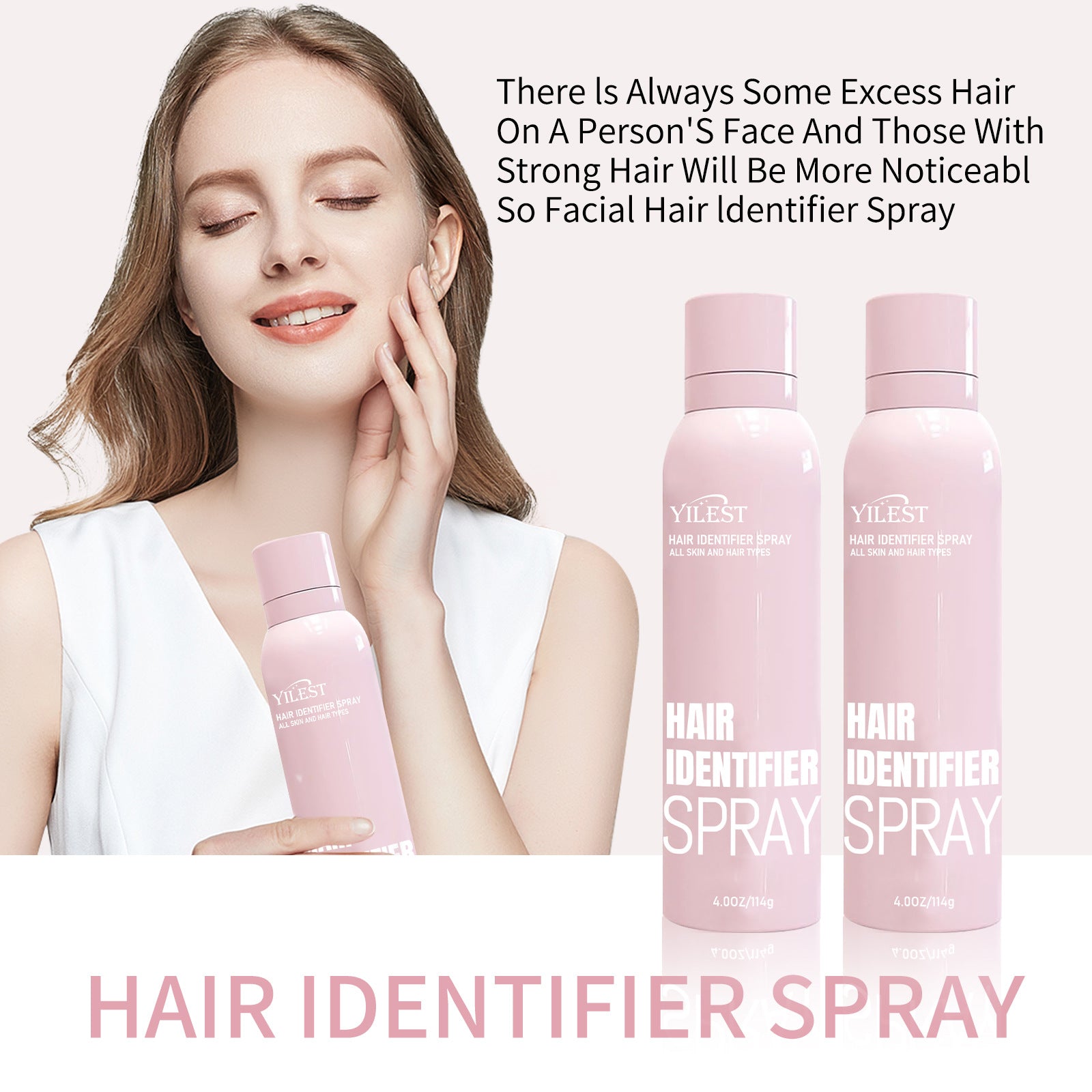Hair Identifier Spray for Facial Fine Hair