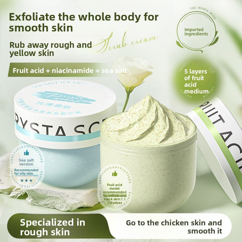Fruit Acid Body Scrub for Exfoliation and Smooth Skin